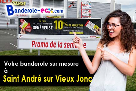 Banderole personnalisée sur mesure à Saint-André-sur-Vieux-Jonc (Ain/1240)