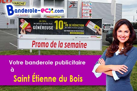 Banderole publicitaire sur mesure à Saint-Étienne-du-Bois (Ain/1370)