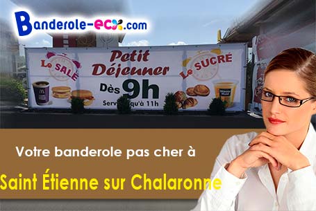 Banderole pas cher sur mesure à Saint-Étienne-sur-Chalaronne (Ain/1140)