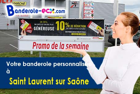 Banderole publicitaire sur mesure à Saint-Laurent-sur-Saône (Ain/1620)