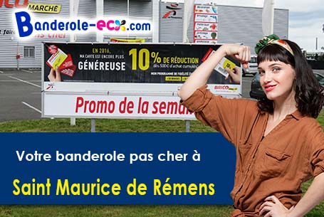 Banderole pas cher sur mesure à Saint-Maurice-de-Rémens (Ain/1500)