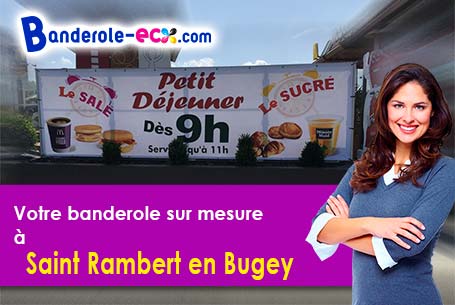 Banderole pas cher sur mesure à Saint-Rambert-en-Bugey (Ain/1230)
