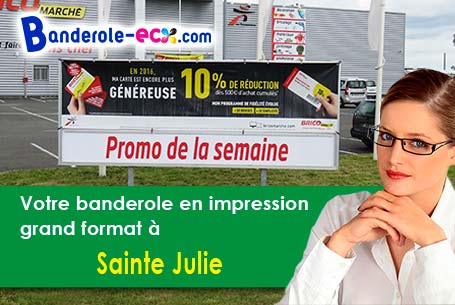 Banderole pas cher sur mesure à Sainte-Julie (Ain/1150)