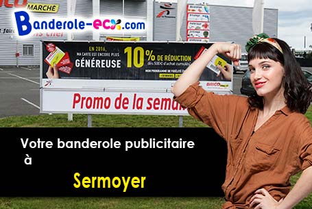 Banderole publicitaire sur mesure à Sermoyer (Ain/1190)