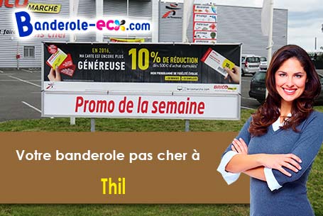 Banderole pas cher sur mesure à Thil (Ain/1120)