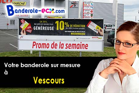 Banderole pas cher sur mesure à Vescours (Ain/1560)