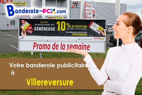 Banderole pas cher sur mesure à Villereversure (Ain/1250)