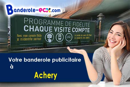 Banderole publicitaire sur mesure à Achery (Aisne/2800)