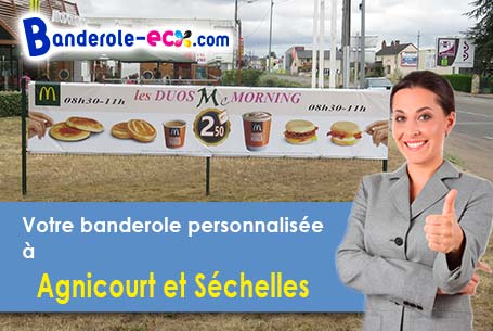 Banderole publicitaire sur mesure à Agnicourt-et-Séchelles (Aisne/2340)