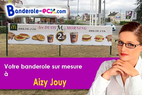 Banderole pas cher sur mesure à Aizy-Jouy (Aisne/2370)