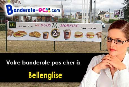 Banderole publicitaire sur mesure à Bellenglise (Aisne/2420)