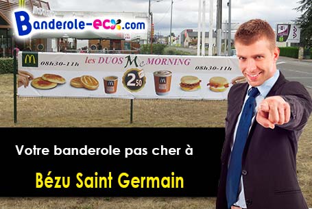 Banderole personnalisée sur mesure à Bézu-Saint-Germain (Aisne/2400)