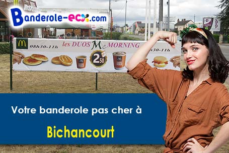 Banderole publicitaire sur mesure à Bichancourt (Aisne/2300)