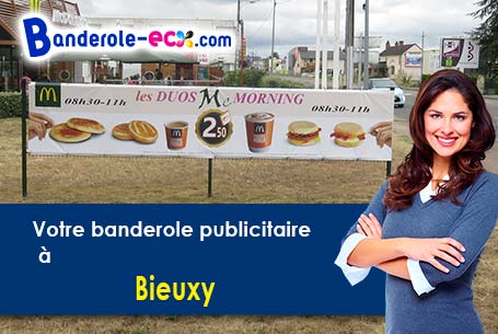 Banderole publicitaire sur mesure à Bieuxy (Aisne/2290)