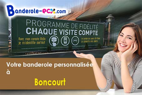 Banderole publicitaire sur mesure à Boncourt (Aisne/2350)