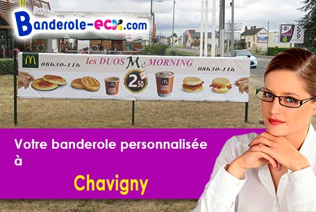 Banderole publicitaire sur mesure à Chavigny (Aisne/2880)