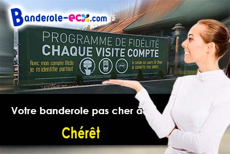 Banderole pas cher sur mesure à Chérêt (Aisne/2860)