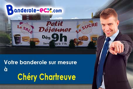 Banderole pas cher sur mesure à Chéry-Chartreuve (Aisne/2220)