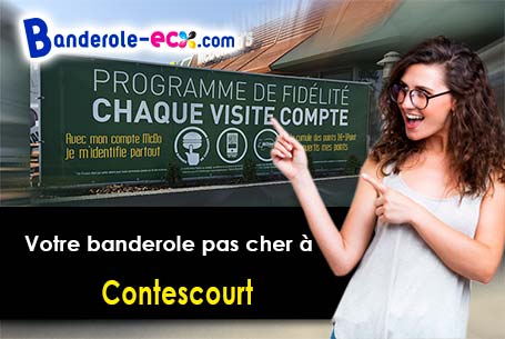 Banderole publicitaire sur mesure à Contescourt (Aisne/2680)