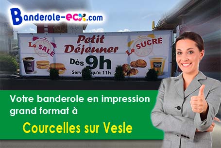 Banderole publicitaire sur mesure à Courcelles-sur-Vesle (Aisne/2220)