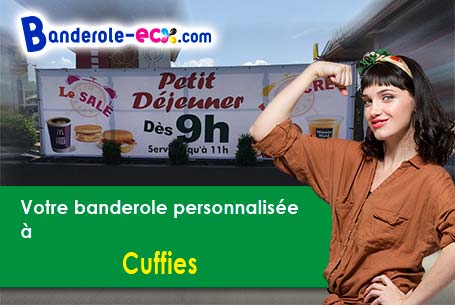 Banderole publicitaire sur mesure à Cuffies (Aisne/2880)