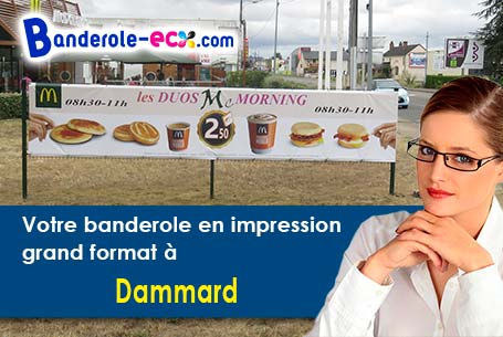 Banderole pas cher sur mesure à Dammard (Aisne/2470)