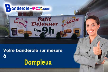 Banderole pas cher sur mesure à Dampleux (Aisne/2600)