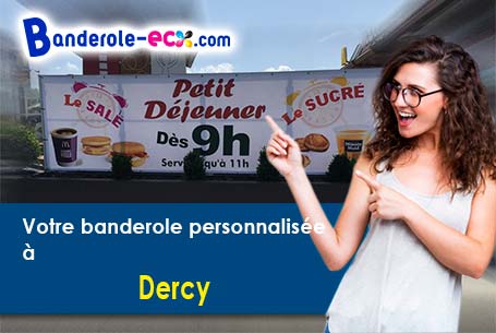 Banderole personnalisée sur mesure à Dercy (Aisne/2270)