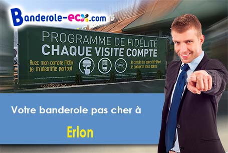 Banderole publicitaire sur mesure à Erlon (Aisne/2250)