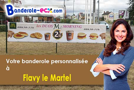 Banderole publicitaire sur mesure à Flavy-le-Martel (Aisne/2520)