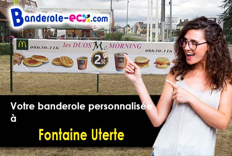 Banderole personnalisée sur mesure à Fontaine-Uterte (Aisne/2110)