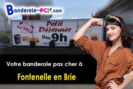 Banderole personnalisée sur mesure à Fontenelle-en-Brie (Aisne/2540)