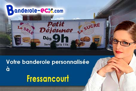 Banderole pas cher sur mesure à Fressancourt (Aisne/2800)