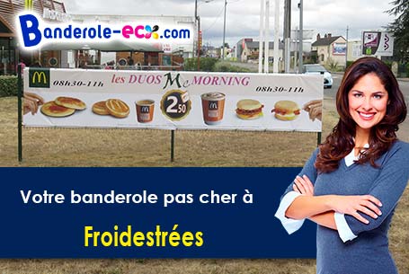 Banderole publicitaire sur mesure à Froidestrées (Aisne/2260)