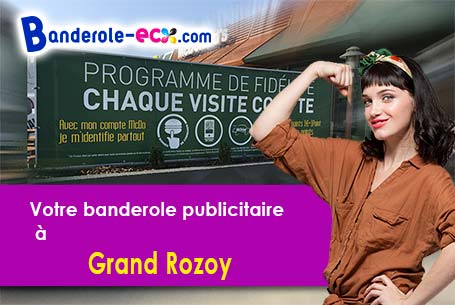 Banderole personnalisée sur mesure à Grand-Rozoy (Aisne/2210)