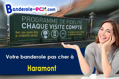 Banderole publicitaire sur mesure à Haramont (Aisne/2600)