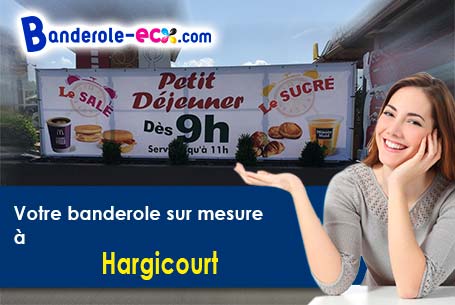 Banderole pas cher sur mesure à Hargicourt (Aisne/2420)