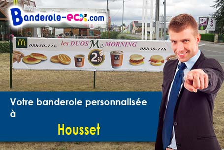 Banderole personnalisée sur mesure à Housset (Aisne/2250)