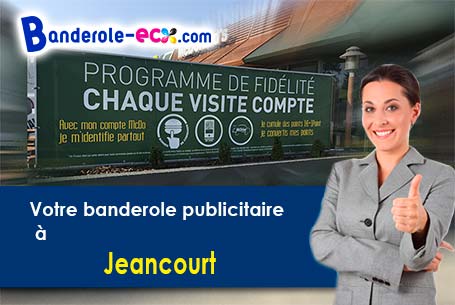 Banderole publicitaire sur mesure à Jeancourt (Aisne/2490)