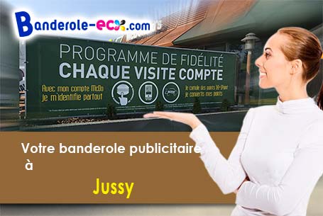 Banderole pas cher sur mesure à Jussy (Aisne/2480)