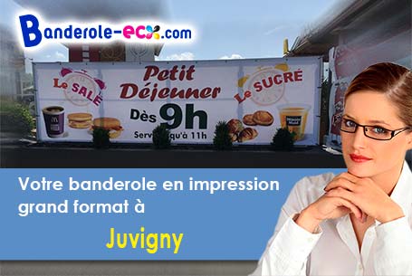 Banderole personnalisée sur mesure à Juvigny (Aisne/2880)