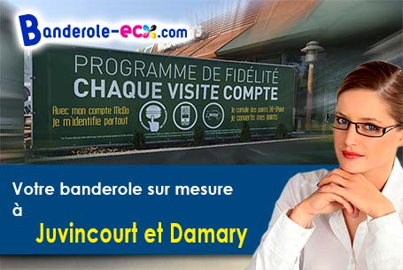 Banderole publicitaire sur mesure à Juvincourt-et-Damary (Aisne/2190)