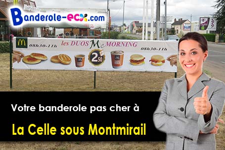 Banderole publicitaire sur mesure à La Celle-sous-Montmirail (Aisne/2540)