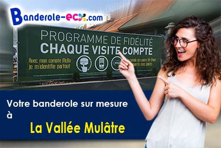 Banderole publicitaire sur mesure à La Vallée-Mulâtre (Aisne/2110)