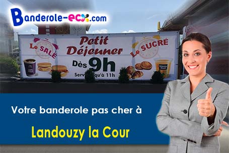 Banderole publicitaire sur mesure à Landouzy-la-Cour (Aisne/2140)