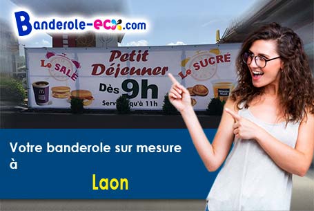 Banderole publicitaire sur mesure à Laon (Aisne/2000)