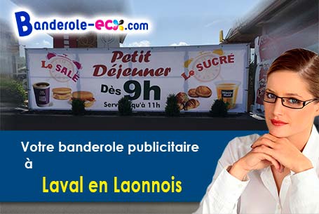 Banderole publicitaire sur mesure à Laval-en-Laonnois (Aisne/2860)