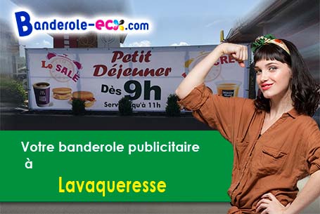 Banderole personnalisée sur mesure à Lavaqueresse (Aisne/2450)