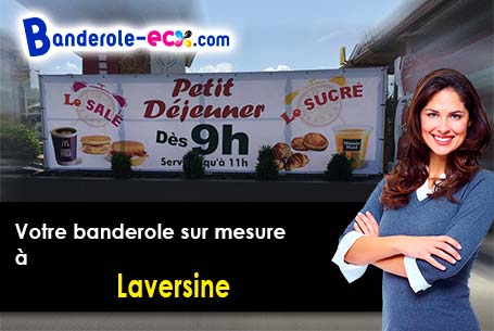 Banderole personnalisée sur mesure à Laversine (Aisne/2600)