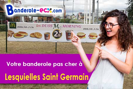 Banderole publicitaire sur mesure à Lesquielles-Saint-Germain (Aisne/2120)